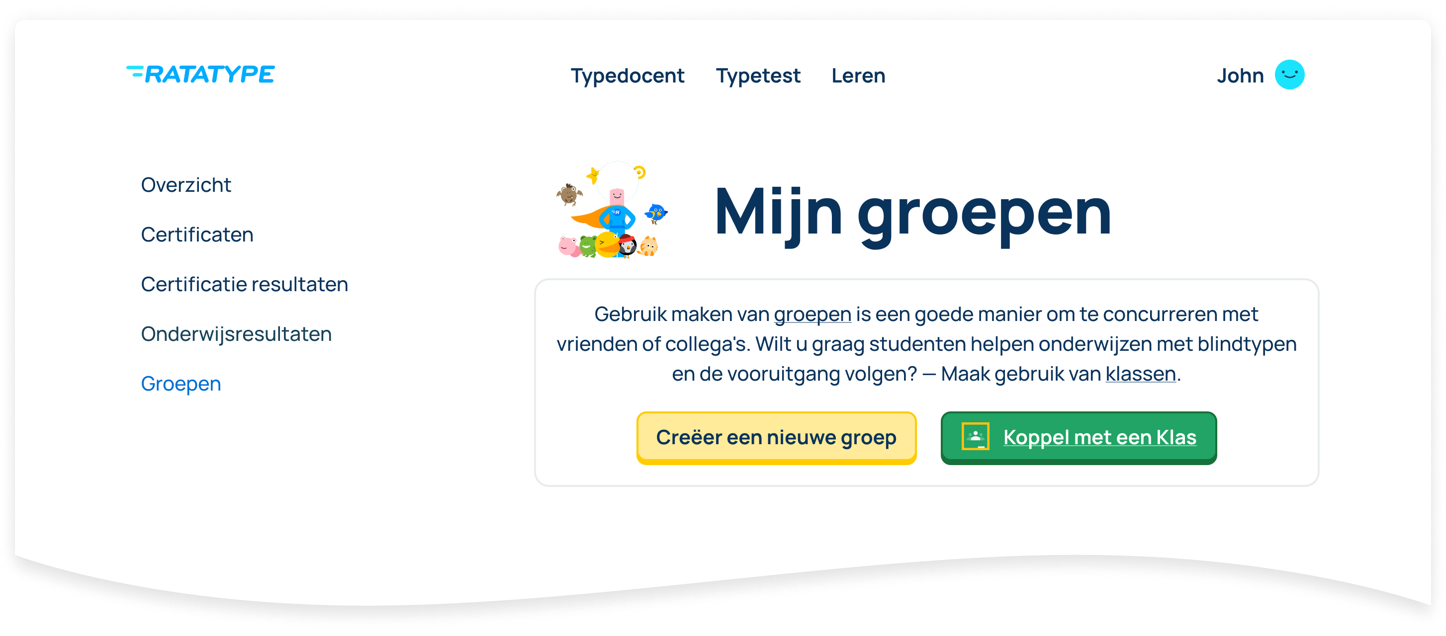 Log in en ga naar de groepspagina.